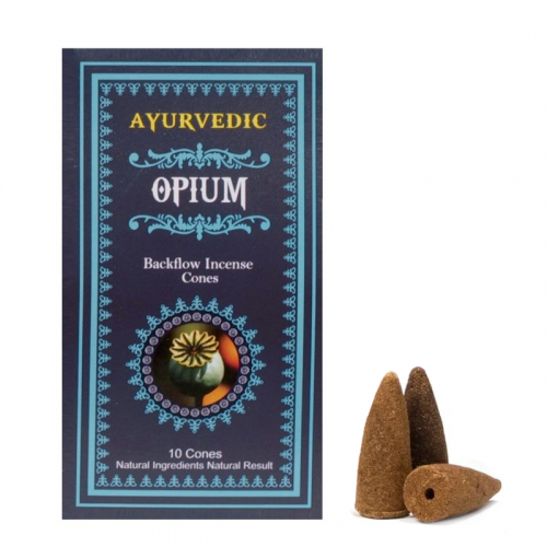 Vonné kužely tekoucí dým AYURVEDIC Opium