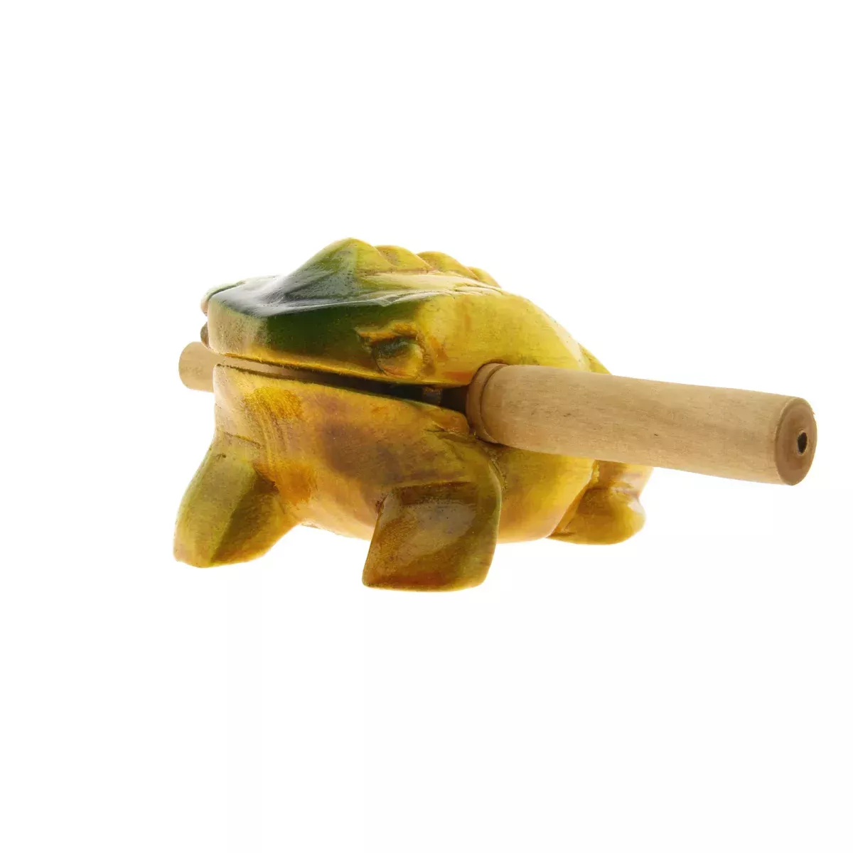  Dřevěná žába - Guiro Sound Frog 17 cm lakovaná