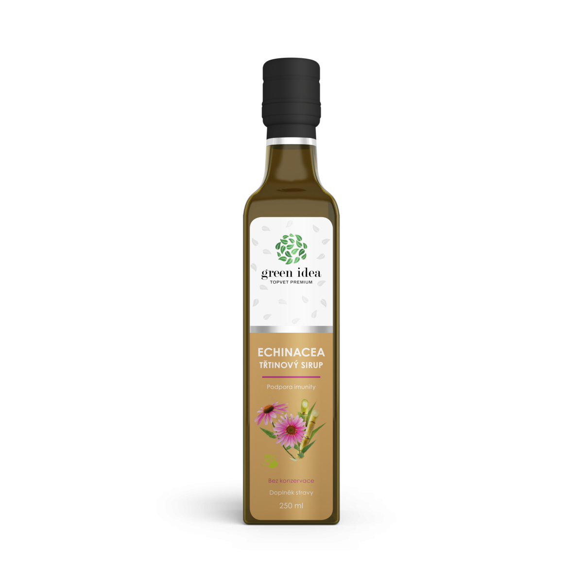 Echinacea - třtinový sirup - Podpora imunity (250ml)