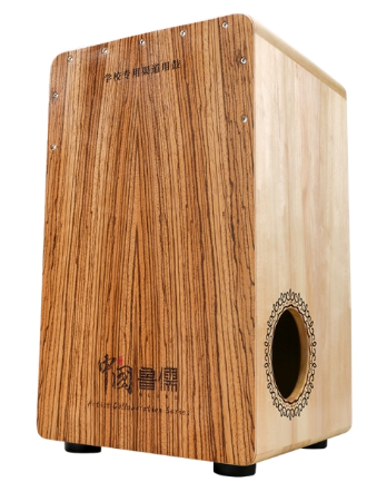 Hluru 49CN-ZW Zebra Wood White Tiger Cajon