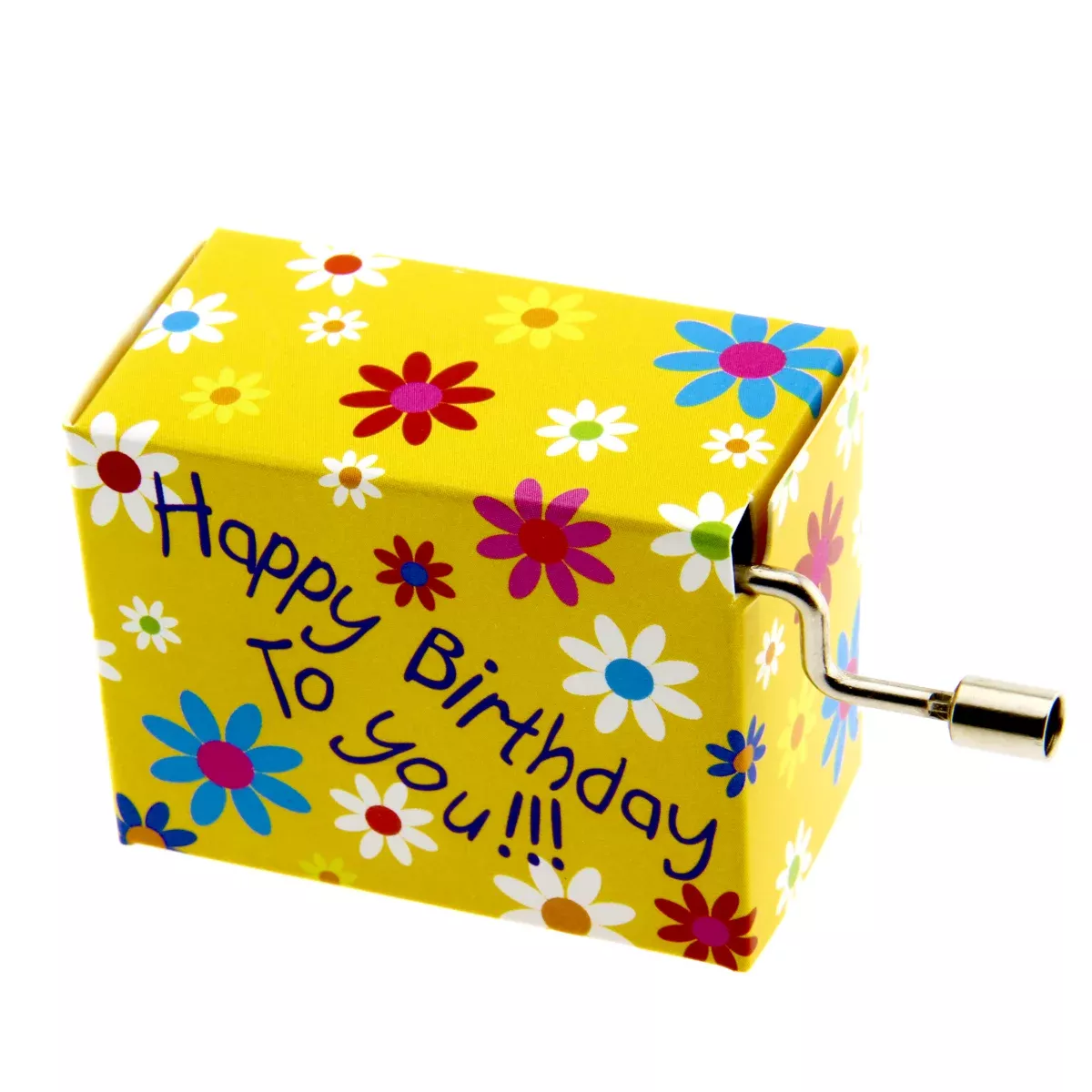 Music Box Happy Birthday to You - květinový design